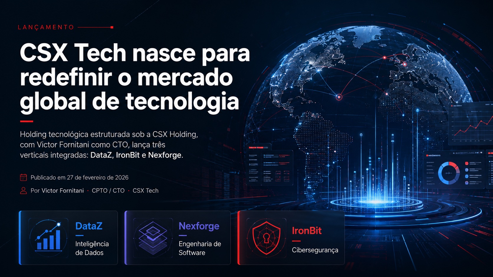 G1 / Globo: CSX Tech Nasce para Redefinir o Mercado Global de Tecnologia