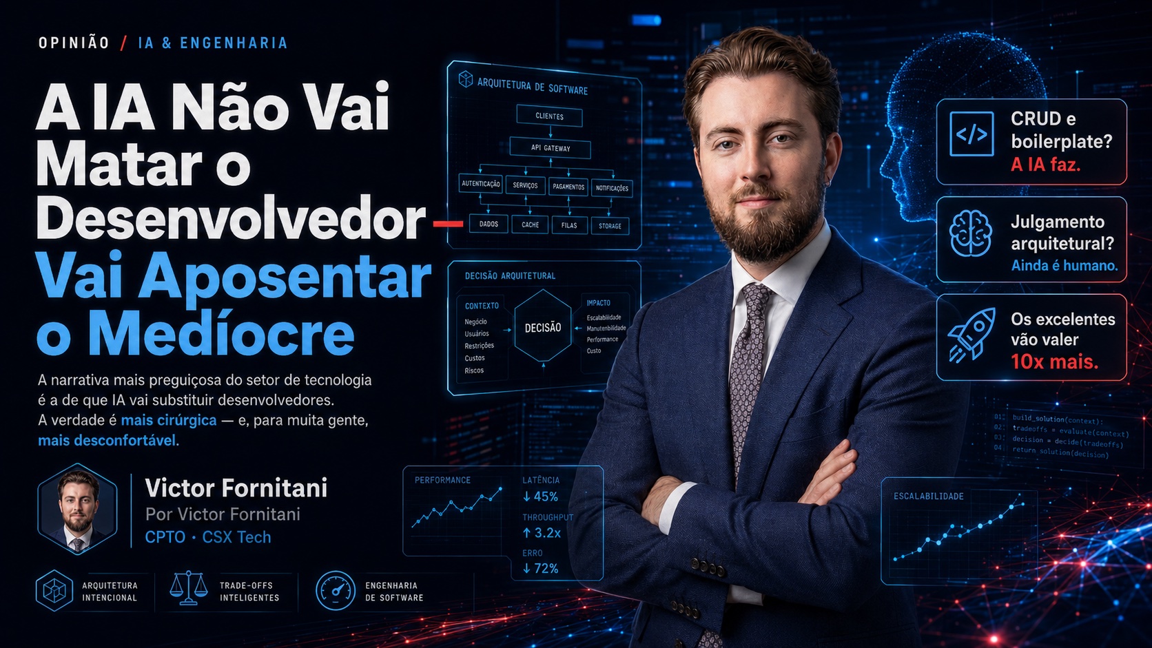 A IA Não Vai Matar o Desenvolvedor — Vai Aposentar o Medíocre